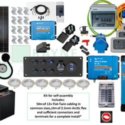 Campervan Electrics Starter Pack for Large Van Electric Cooking Off-Grid Components Only