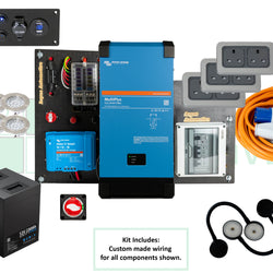 Campervan Electrics Starter Pack for Large Van Electric Cooking On-Grid Power Boards