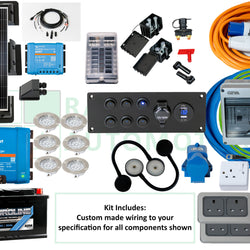 Campervan Electrics Starter Pack for Large Van Gas Cooking Off-Grid Pre-Wired