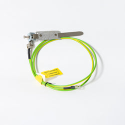 Mains gas bonding cable and clamp kit for safety.