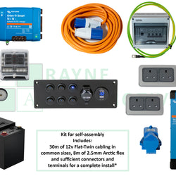 Campervan Electrics Starter Pack for Small Van Electric Cooking On-Grid Components only