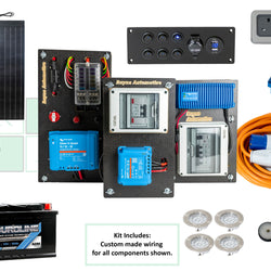 Campervan Electrics Starter Pack for Small Van Gas Cooking Off-Grid Power-Boards