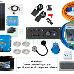Campervan Electrics Starter Pack for Small Van Gas Cooking Off-Grid Pre-Wired