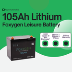 Lithium Leisure Battery - Foxygen 12v 105Ah