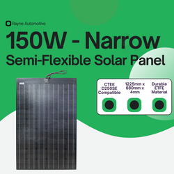 150W narrow semi-flexible solar panel for efficient energy
            