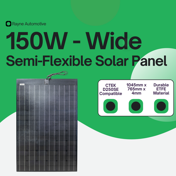 Wide Solar Header 150W Semi-Flexible Wide Solar Panel for Versatile Power Solutions ...