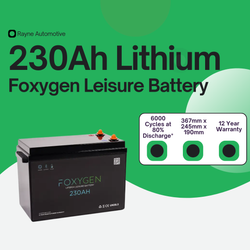 Foxygen 12V 230Ah LiFePO4 Leisure Battery
            