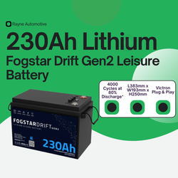 Fogstar Drift Gen2 12V 230Ah LiFePO4 Leisure Battery
            