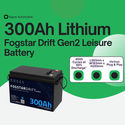 Fogstar Drift Gen2 12V 300Ah LiFePO4 Leisure Battery
            