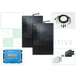 300W (2 x 150W) Semi-flexible Solar Panel Kit For Off-Grid Power (Wide)