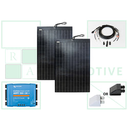 300W (2 x 150W) Semi-flexible Solar Panel Kit For Off-Grid Power (Wide)
            