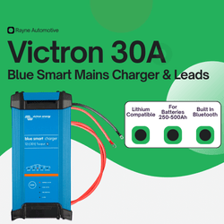 30A Victron Energy Blue Smart IP22 Battery Charger with Leads Kit
            