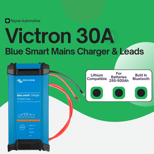 30A Victron Energy Blue Smart IP22 Battery Charger with Leads Kit