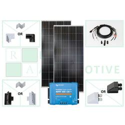 350W (2 x 175W) Victron Solar Panel Kit For Off-Grid Power - Alternate View