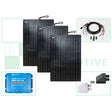 450W semi-flexible solar panel kit for off-grid use