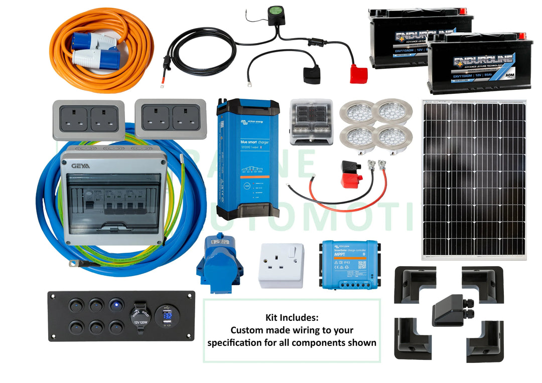 Off-Grid Camper Conversion Kit for 12V/240V/Solar