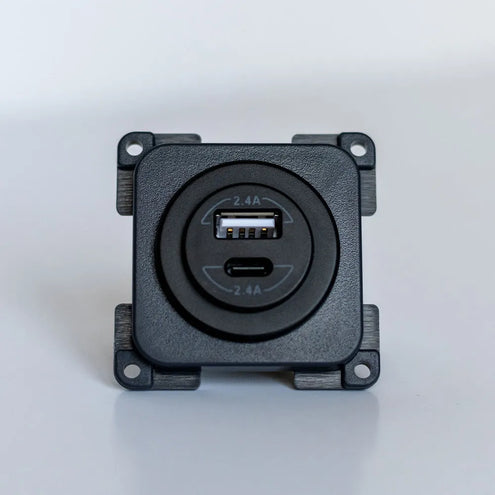 12V CBE C-LINE Doppio Usb-Socket Modulo Caricabatterie Camper - Foto 3