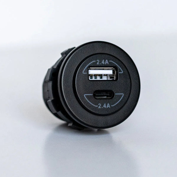 Dual USB A & C Port 12V - C-line Modular System – Rayne Automotive