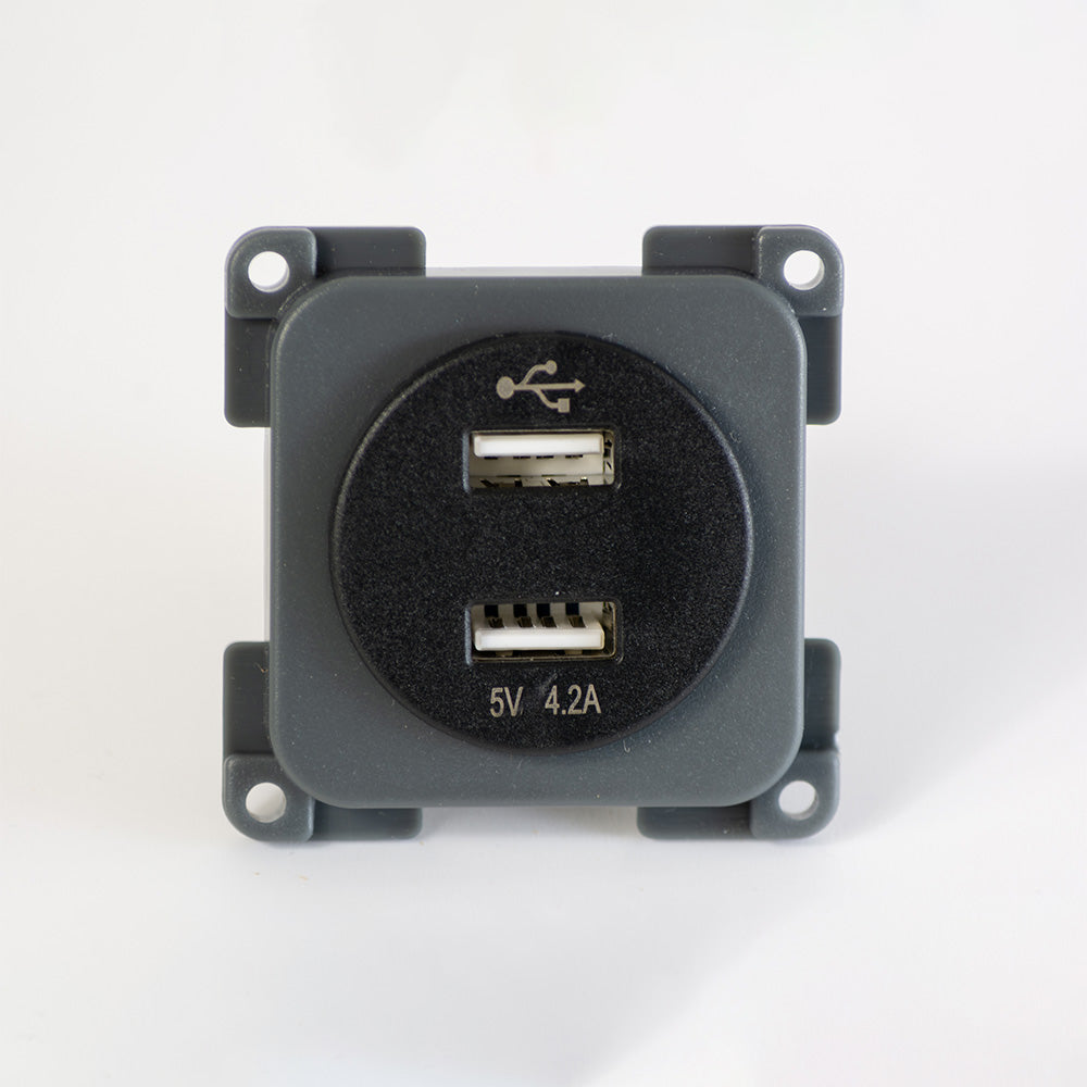 12V CBE C-LINE Doppio Usb-Socket Modulo Caricabatterie Camper - Foto 5