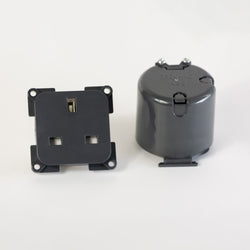 C-line Modular System Mains 240V Socket + Back Box
            