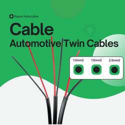 Flat twin 12V Two-Core Multistrand Cable 1M
            
