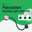 Touch Sensitive Black 12V Dimmable LED Reading Light with USB C Warm White