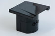 Mains 240V Inlet Socket — Black Flush Mount For Campervan Hook-Up