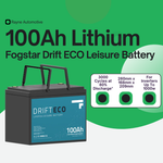 Lithium Leisure Battery - Fogstar Drift ECO 12v 100Ah With bluetooth
