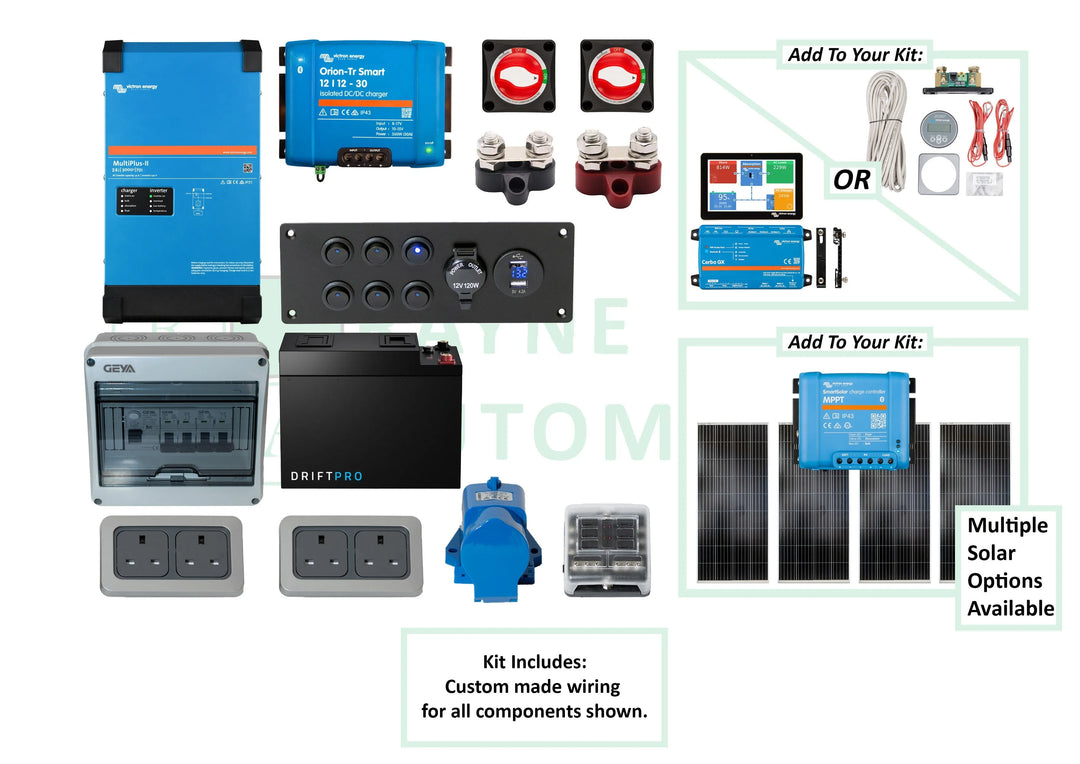 300Ah Lithium Battery Camper Kit with 3000Va Inverter