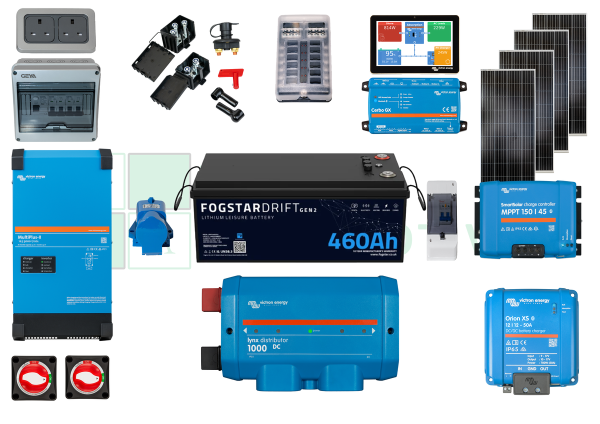 Full Off-Grid System — Install Kit (4A) For Campervan Conversion