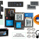 Campervan Electrics Starter Pack for Large Van Gas Cooking Off-Grid Power-Boards