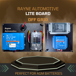 Off-Grid Campervan Electrics Bundle: 12V Lite and Solar Pre-wired Power Boards
            