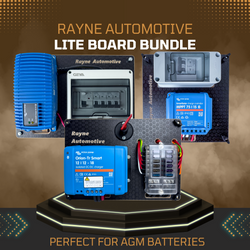 Complete campervan electrics bundle with solar power.
            