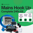 Electrical Mains 240V 10A 2-Way RCD & MCB Hook Up Kit