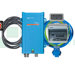 Victron Multiplus inverter with mains kit and battery switch
            