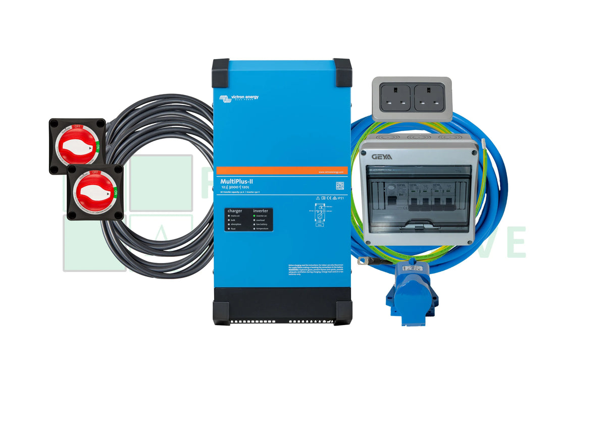 Victron Multiplus II inverter with mains kit and accessories