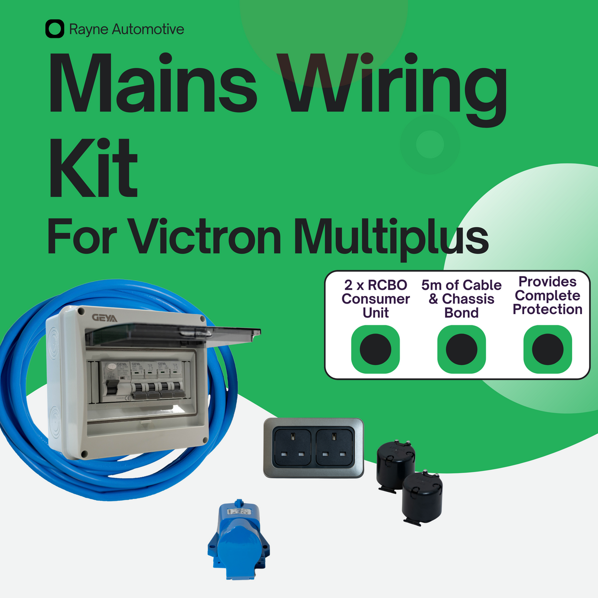 Multiplus mains kit with cable — Mains Wiring Kit for Multiplus