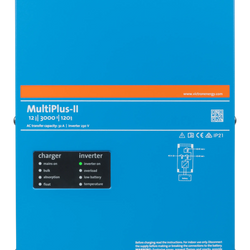 Victron Multiplus II 12V-230V 3000Va - With leads, battery switches and programmed charger.
            