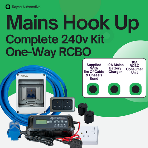 Electrical Mains 240V 10A 1-Way RCBO Hook Up Kit