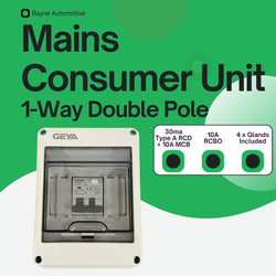 Mains Double Pole 1-way RCBO Consumer Unit
            