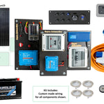 Campervan Electrics Starter Pack for Small Van Gas Cooking Off-Grid Power-Boards