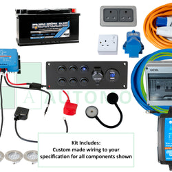 Campervan Electrics Starter Pack for Small Van Gas Cooking On-Grid Pre-Wired
            