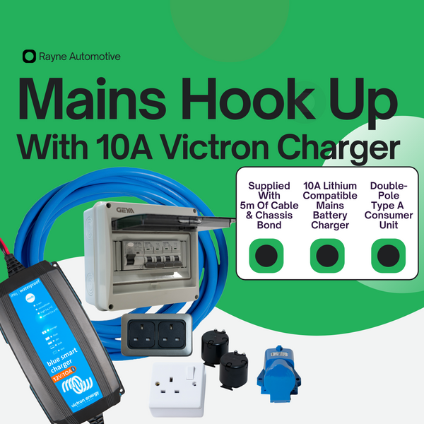 Mains Hook-Up Kit with 10A Victron Charger