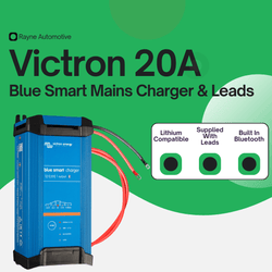20A Victron Energy Blue Smart IP22 Battery Charger with Leads Kit
            