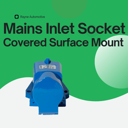 Mains 240V Inlet Socket — Covered Surface Mount For Campervan Hook-Up
            