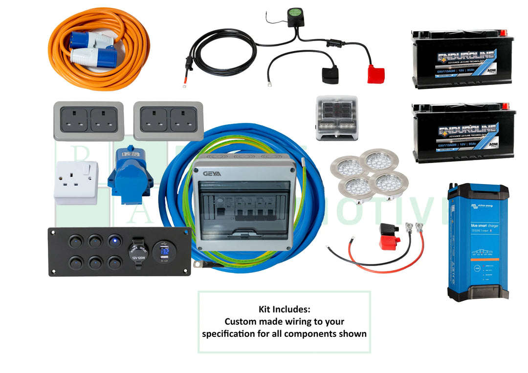 12V/240V camper conversion kit for off-grid winter use