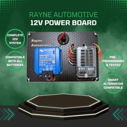 12V Campervan Power Board — Pre-Wired Victron Orion DC-DC Charger - Alternate View